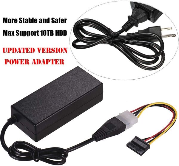 SATA/PATA/IDE Drive to USB 2.0 Adapter Converter Cable for 2.5/3.5 Inch Hard Drive/5 inch Optical Drive with External AC Power Adapter - Image 5
