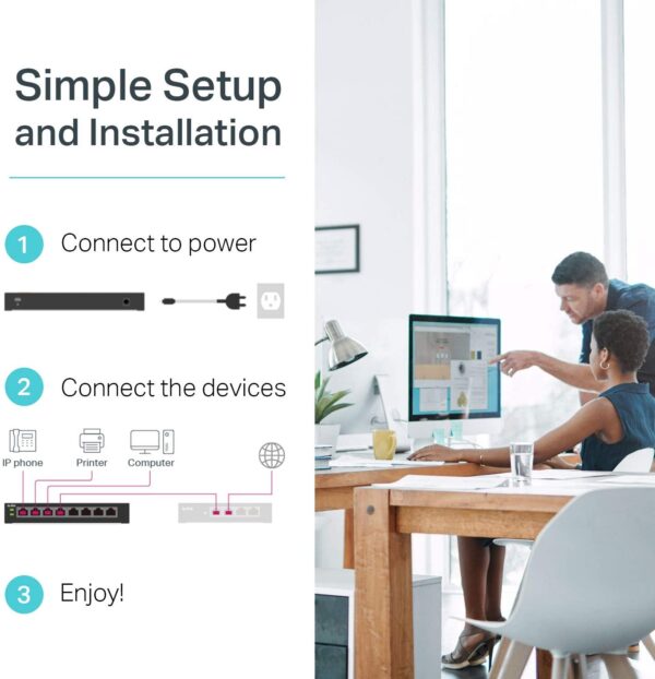 TP-Link TL-SG1008MP V2 | 8 Port Gigabit PoE Switch | 8 PoE - Image 5