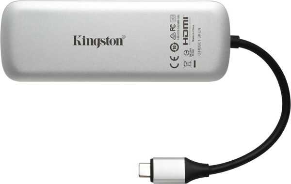 Kingston Nucleum USB C Hub, Type-C Adapter Connect USB 3.0, HDMI, SD/MicroSD , White - Image 6