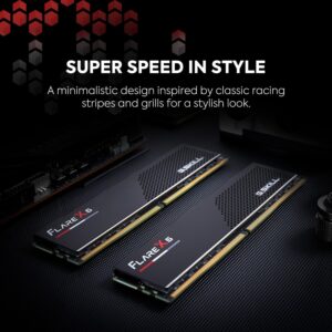 G.SKILL Flare X5 Series AMD EXPO 32GB (2 x 16GB) 288-Pin PC RAM DDR5 6000MT/s Desktop Memory Model CL36-36-36-96-FX5 UDIMM - Matte Black