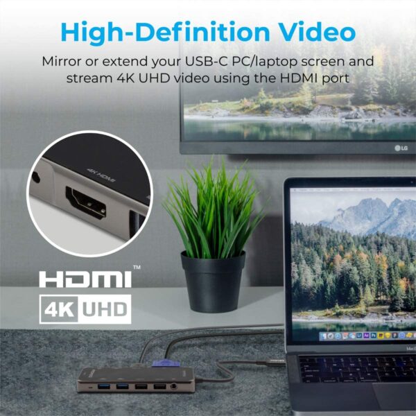 Promate USB-C Hub, 11-in-1 Adapter with 100W PrimeHub-Pro - Image 4