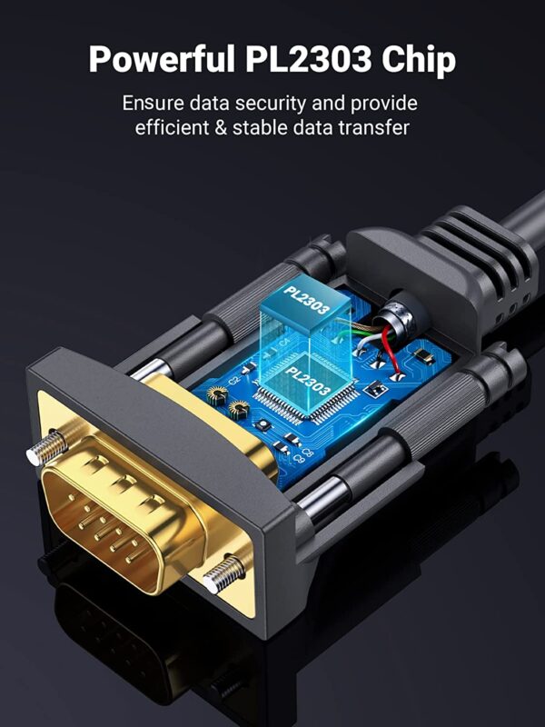 UGREEN USB to RS232 Adapter Serial Cable 2 Meters 20222 - Image 3