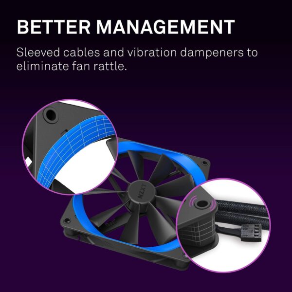NZXT AER F120 2x120MM AIRFLOW FAN RF-AF120-D1 - Image 13