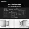 DeepCool FC120 3IN1 Performance 120mm ARGB LED PWM Fan, Daisy-Chain Interconnect Cable, Black, Triple Pack- WHITE - Image 6