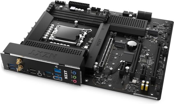 NZXT N5 Z690 Motherboard - N5-Z69XT-B1 - Intel Z690 chipset (Supports 12th Gen CPUs) - ATX Gaming Motherboard - Integrated I/O Shield - WiFi 6E connectivity - Bluetooth V5.2 - Black - Image 4