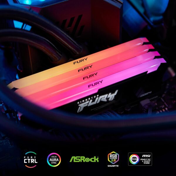 Ram Kingston Fury 16GB Beast 3600MT/s DDR4 CL18 Desktop Memory Single Module | Intel XMP | AMD Ryzen | Plug n Play | RGB Infrared Syncing | KF436C18BB2A/16 - Image 7