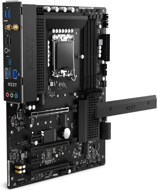 NZXT N5 Z690 Motherboard - N5-Z69XT-B1 - Intel Z690 chipset (Supports 12th Gen CPUs) - ATX Gaming Motherboard - Integrated I/O Shield - WiFi 6E connectivity - Bluetooth V5.2 - Black - Image 3