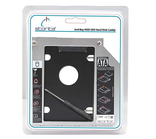 SATA 2nd HDD Caddy for 9.5mm Universal CD/DVD