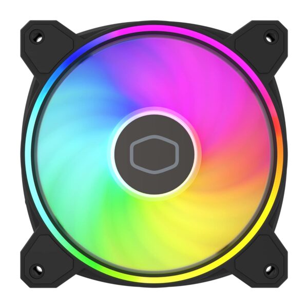 Cooler Master Master Fan MF120 Halo² 3in1 PC Case Air Cooler Fan, Dual Loop Gen 2 ARGB LEDs Rings, Dynamic PWM 120mm 2,050 RPM, Air Balance Blades, Hybrid Frame - Image 15