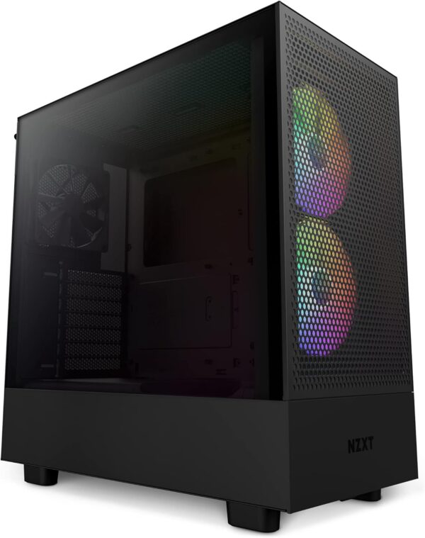 NZXT H Series H5 Flow RGB Edition ATX Mid Tower Chassis Black Color - Image 10
