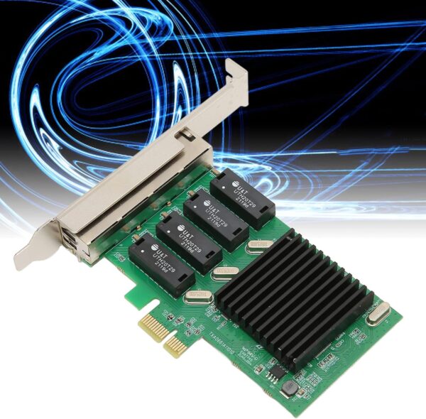 4 Port 1Gb PCIe Network Card, 4 Port 1 Gigabit Ethernet Interface Adapter, with Realtek RTL8111H, Support NAS/PC, 1G NIC Compliant Windows/Linux/MAC OS - Image 6