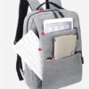 Laptop Backpack - for Tablets & Laptops up to 15.6" - Waterproof - Electronics Protection  - Scratchproof - Travel Friendly - Organized Compartments - USB Charge Port - Slim Casual Business Design - Heavy Duty - 42 x 12 x 30 cm - GREY - Image 3