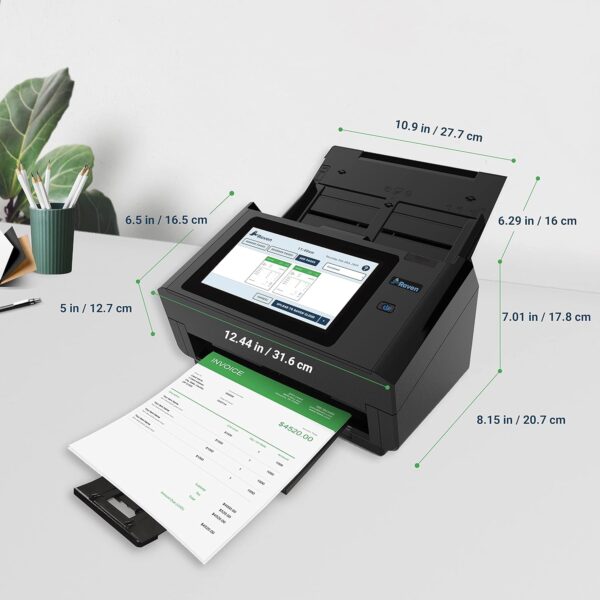 Raven Pro Document Scanner - Huge Touchscreen, High Speed Color Duplex Feeder (ADF), Wireless Scan to Cloud, WiFi, Ethernet, USB, Home or Office Desktop- NEW OPEN BOX - Image 6