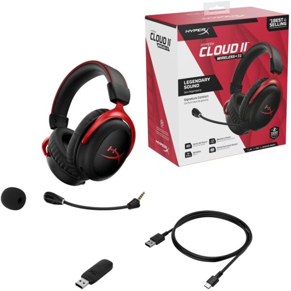 HyperX Cloud II Wireless ? Gaming Headset for PC, PS4 "OPENBOX" - Image 2