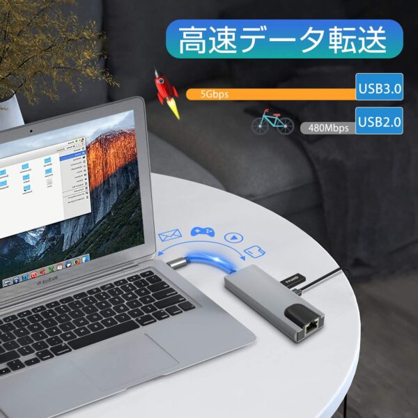 USB Hub 5 in 1 type-c Converter Adapter BYL-2007 - Image 5