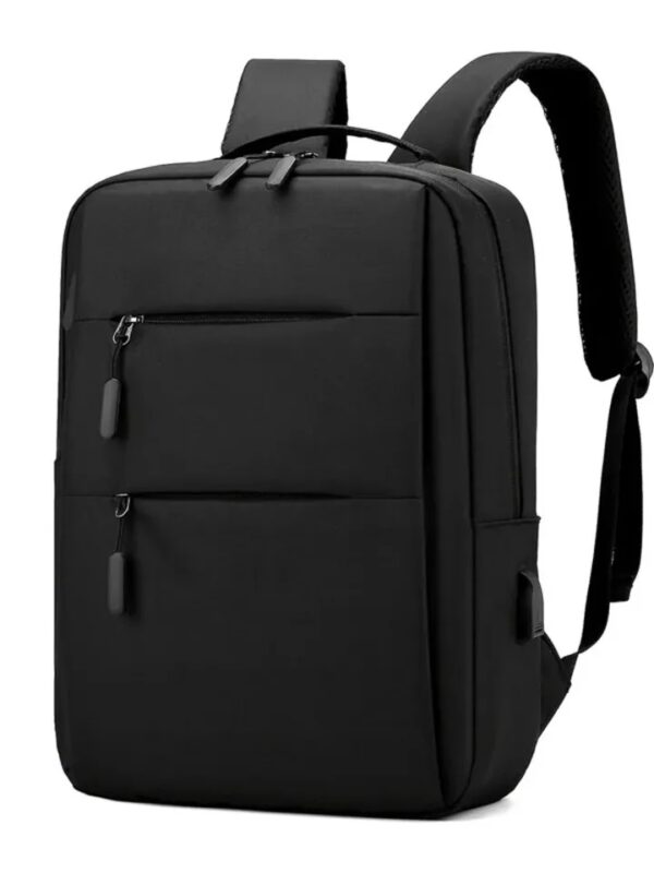 Laptop Backpack - for Tablets & Laptops up to 15.6" - Waterproof - Electronics Protection  - Scratchproof - Travel Friendly - Organized Compartments - USB Charge Port - Slim Casual Business Design - Heavy Duty - 42 x 12 x 30 cm - Black  - Image 8