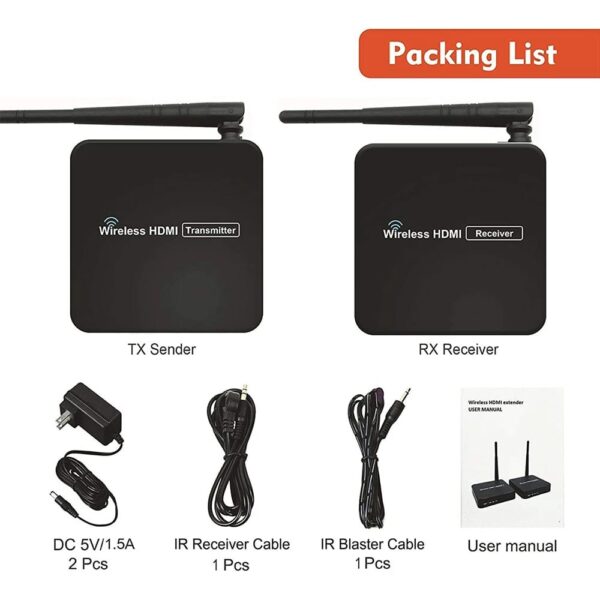 Wireless HDMI WIFI video audio transmitter receiver with IR - Image 6