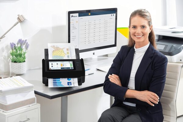Raven Pro Document Scanner - Huge Touchscreen, High Speed Color Duplex Feeder (ADF), Wireless Scan to Cloud, WiFi, Ethernet, USB, Home or Office Desktop- NEW OPEN BOX - Image 5