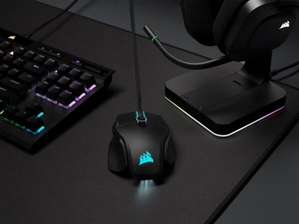 Corsair M65 RGB Ultra Tunable FPS Gaming Mouse Marksman 26,000 DPI Optical Sensor, Optical Switches, AXON Hyper-Processing Technology, Sensor Fusion Control, Tunable Weight System - Black - Image 16