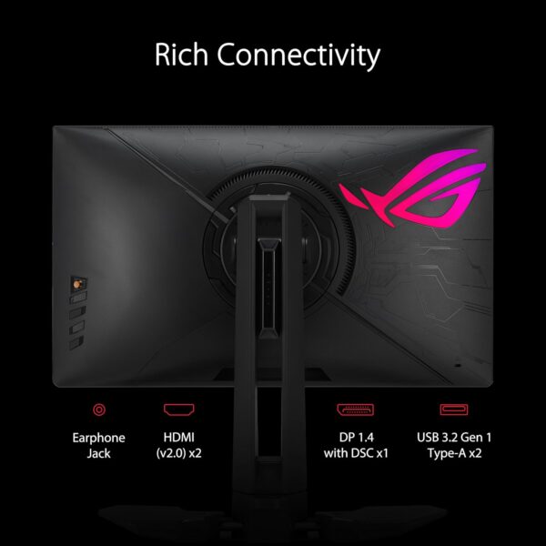 ASUS ROG Swift Pro PG248QP NVIDIA G-SYNC Esports gaming monitor -24.1-inch FHD, 540 Hz (OC), NVIDIA Reflex Analyzer, ULMB 2, adjustable base Display HDR400 - Image 11
