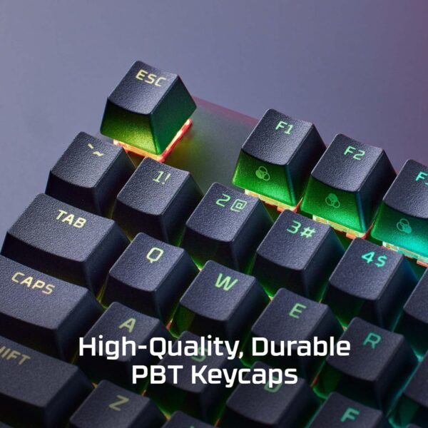 HyperX Alloy Origins PBT - Mechanical Gaming Keyboard, PBT Keycaps, RGB lighting, Compact, Aluminum Body, Customizable with HyperX NGENUITY, Onboard Memory - HyperX Tactile Aqua Switch - Image 5