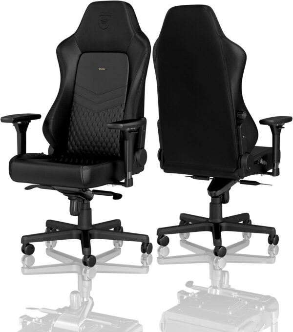 HERO REAL LEATHER BLACK NOBLECHAIRS GAMING & OFFICE CHAIR  "AWARD WINNING"