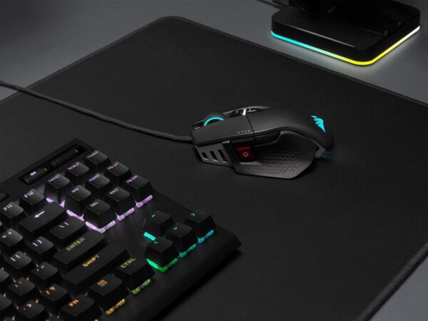 Corsair M65 RGB Ultra Tunable FPS Gaming Mouse Marksman 26,000 DPI Optical Sensor, Optical Switches, AXON Hyper-Processing Technology, Sensor Fusion Control, Tunable Weight System - Black - Image 19