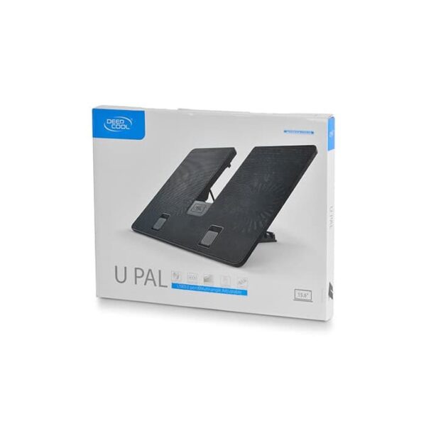 Deepcool U-PAL U Shape Design Laptop Cooler, Up to 15.6, Two 14cm fans, USB 3.0 Pass-through, Angel adjustable - Image 2