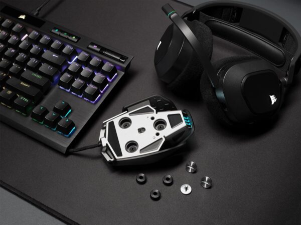 Corsair M65 RGB Ultra Tunable FPS Gaming Mouse Marksman 26,000 DPI Optical Sensor, Optical Switches, AXON Hyper-Processing Technology, Sensor Fusion Control, Tunable Weight System - Black - Image 17