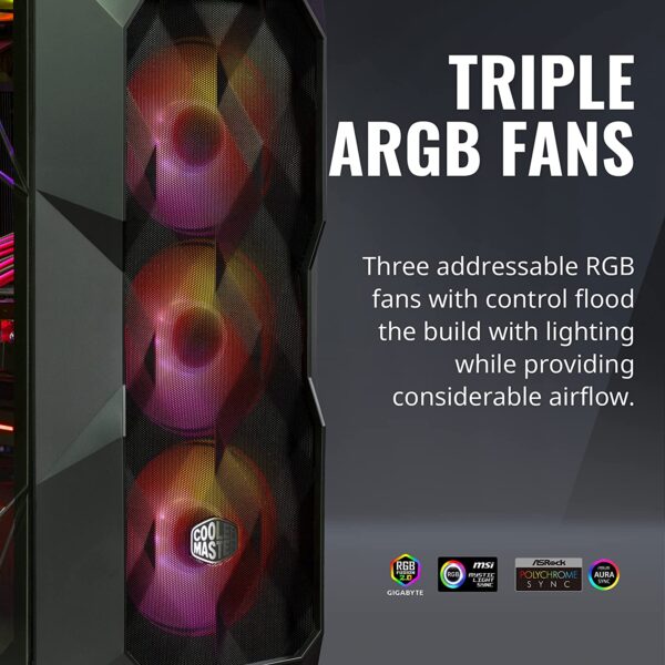 Cooler Master MasterBox TD500 Mesh V2 Airflow ATX Mid ARGB - Image 4