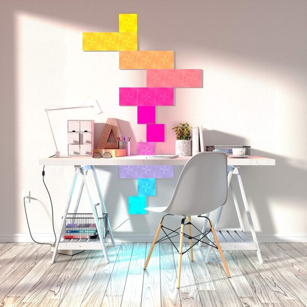 Nanoleaf Canvas Starter Kit - 9 Light Squares RGB - Image 2