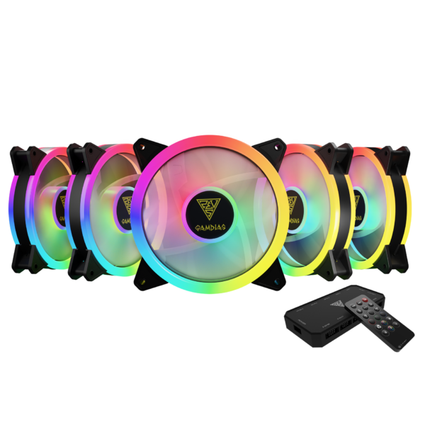 GAMDIAS AEOLUS M2-1205R 5*FANS HYDRAULIC 1500 RPM