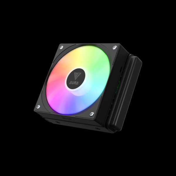 Gamdias Aura GL-120 V2 | Liquid CPU Cooler | RGB Stream Lighting | Hydraulic Bearing PWM Fan | Nylon-Braided Tube Sleeve | Pump up to 2700 RPM - Image 7