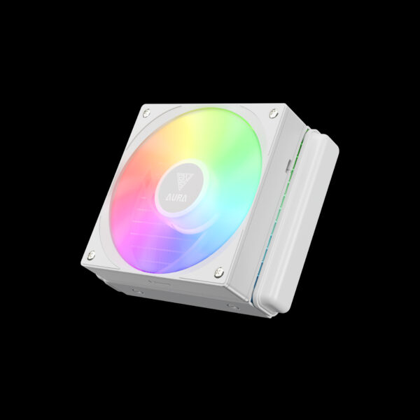 Gamdias Aura GL-120 V2 | Liquid CPU Cooler | RGB Stream Lighting | Hydraulic Bearing PWM Fan |  COMPATIBLE INTEL & RYZRN | Pump up to 2700 RPM - WHITE - Image 6