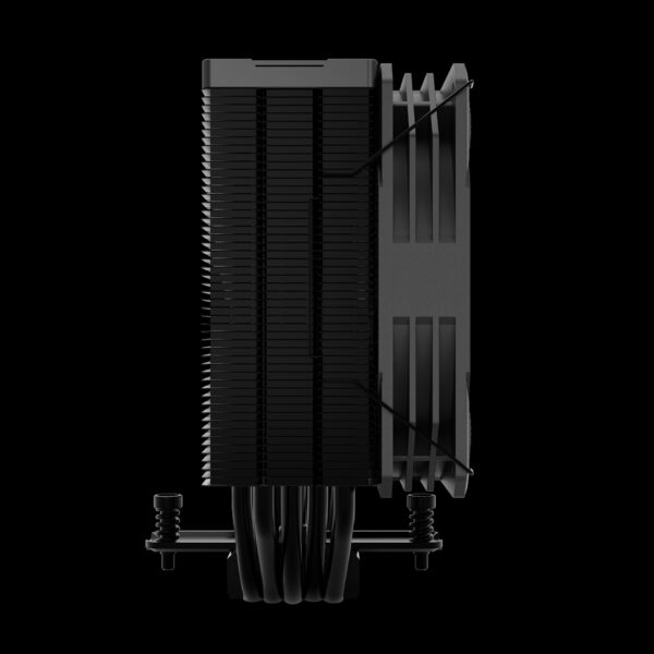 GAMDIAS CPU Air Cooler BOREAS M2-510 PWM 120 mm Fan Heatsink with 5 Heat pipes - BLACK - Image 6