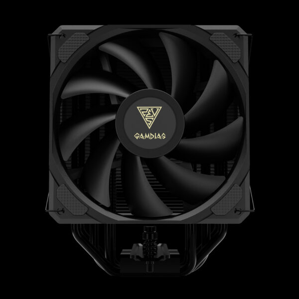 GAMDIAS CPU Air Cooler BOREAS M2-510 PWM 120 mm Fan Heatsink with 5 Heat pipes - BLACK - Image 7