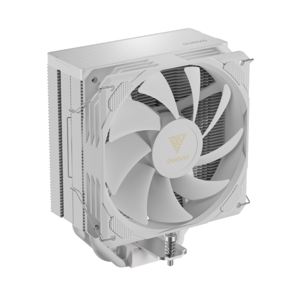 GAMDIAS CPU Air Cooler BOREAS M2-510 PWM 120 mm Fan Heatsink with 5 Heat pipes - WHITE - Image 10