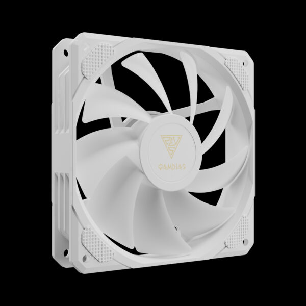 GAMDIAS CPU Air Cooler BOREAS M2-510 PWM 120 mm Fan Heatsink with 5 Heat pipes - WHITE - Image 3