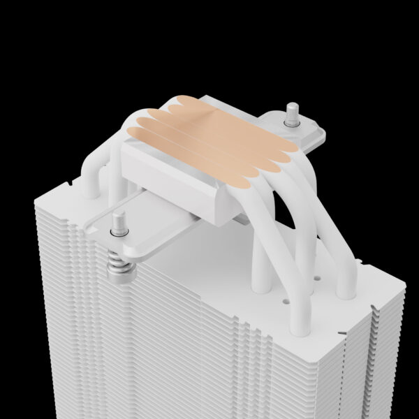 GAMDIAS CPU Air Cooler BOREAS M2-510 PWM 120 mm Fan Heatsink with 5 Heat pipes - WHITE - Image 4
