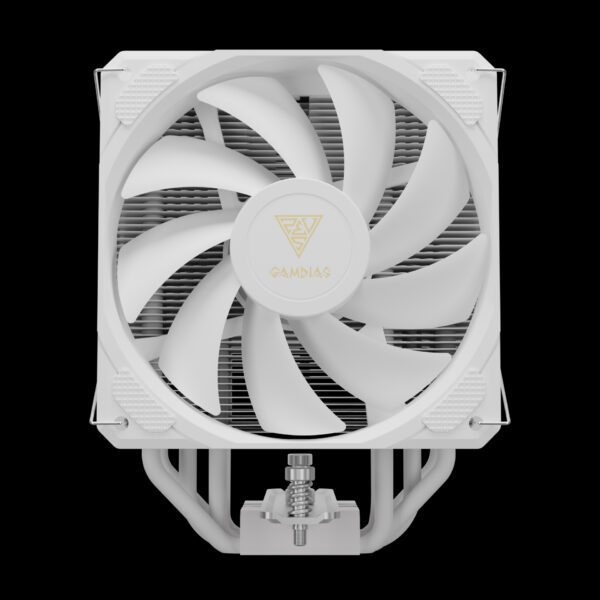 GAMDIAS CPU Air Cooler BOREAS M2-510 PWM 120 mm Fan Heatsink with 5 Heat pipes - WHITE - Image 8