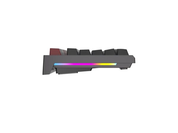 RK ROYAL KLUDGE R87 Wired Mechanical Keyboard RED Switch Tenkeyless TKL 87 Key RGB Backlit Hot-swappable Gamer Keyboard Customized Keycaps with Dust Cover - Black - Image 2