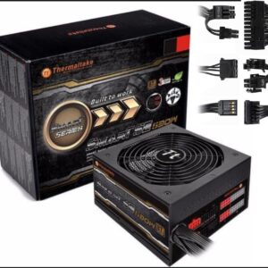 ThermalTake Smart SE 530W cm 87+ PSU Modular Cable Management Power Supply , 87% Efficiency , Flat & Low Profile Modular Cable , Smart 140mm Cooling Fan,160mm Length - Black 