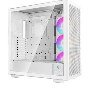 DEEPCOOL MORPHEUS GAMING CASE supports UP TO E-ATX motherboards , GPUs up to 480mm , Tempered Glass , 1x 420mm ARGB side fan - WHITEsupports UP TO E-ATX motherboards , GPUs up to 480mm , Tempered Glass , 1x 420mm ARGB side fan - WHITE
