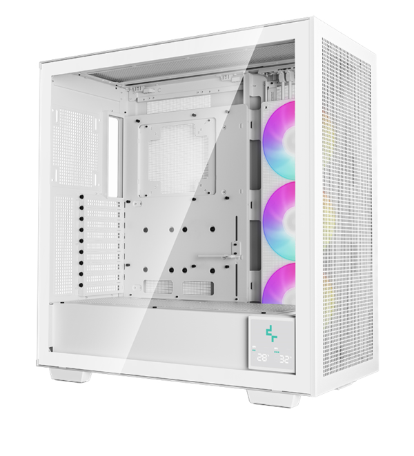 DEEPCOOL MORPHEUS GAMING CASE supports UP TO E-ATX motherboards , GPUs up to 480mm , Tempered Glass , 1x 420mm ARGB side fan - WHITEsupports UP TO E-ATX motherboards , GPUs up to 480mm , Tempered Glass , 1x 420mm ARGB side fan - WHITE