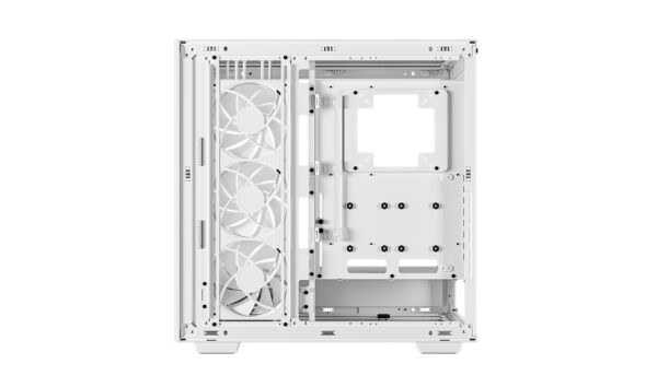 DEEPCOOL MORPHEUS GAMING CASE supports UP TO E-ATX motherboards , GPUs up to 480mm , Tempered Glass , 1x 420mm ARGB side fan - WHITEsupports UP TO E-ATX motherboards , GPUs up to 480mm , Tempered Glass , 1x 420mm ARGB side fan - WHITE - Image 10