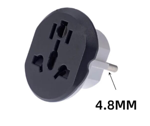 Universal EU KR Plug Adapter AC 250V 16A EU Converter 2 Round Pin Socket Suitable For US UA UK To EU Plug For LAPTOPS & SMART DEVICES - Image 2