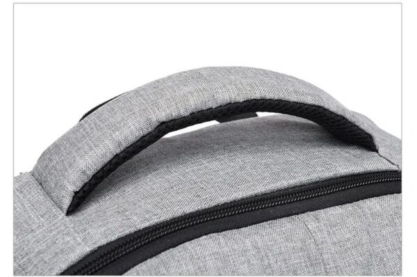 Laptop Backpack - Holds up to 15.6" Laptops & Tablets - Waterproof - Ergonomic Softback - Electronics Impact Protection - Oxford Material - Suitable for University , Collage , School - GREY - Image 12