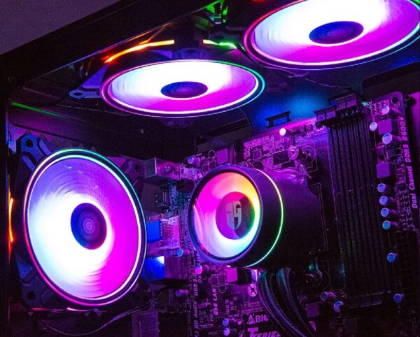 DEEPCOOL CF120 Plus 3 FANS x120mm PWM Fan , ARGB Dual Loop Lighting Zones, High Airflow and Low-Noise, 3-Pin (+5V-D-G) Addressable RGB LED Lighting - WHITE - Image 3