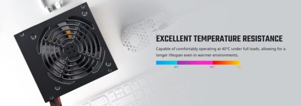 ELITE NEX WHITE W700 230V NEX POWER SUPPLY ; 80 Plus standard certified efficiency ; NON-MODULAR PSU ; Active PFC ; dual forward topology design ; 120MM FAN ; ATX 12V Ver. 2.41 – BLACK - Image 10