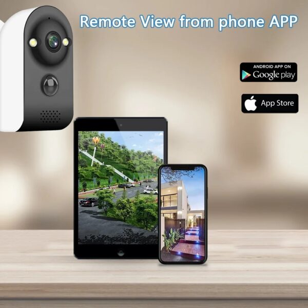 mouschi S-Eight Security CCTV Surveillance IP Camera  - WIFI Camera 2 Mega Pixels Clarity - 120° Wide Angle - PIR Motion Detection - Night vision - Two Way Audio - Supports TF card & Cloud Storage - Image 4